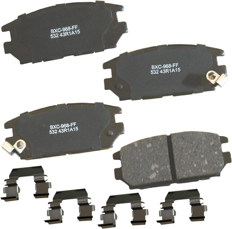 Bendix Premium SBC532 Ceramic Rear Brake Pads for Dodge Stealth 1993-1991, Eagle Talon 1994, Mitsubishi Eclipse 2011-2006, Galant 2009-2007 - Image 1